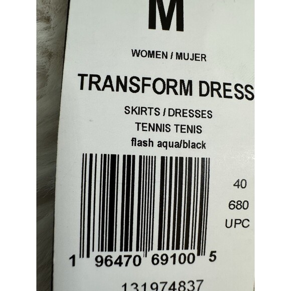 adidas US Open Transform Dress Women's Tennis Apparel Flash Aqua Medium NWT - Picture 6 of 11